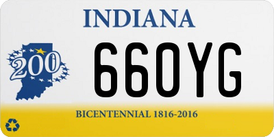 IN license plate 660YG