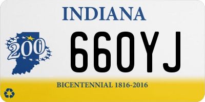 IN license plate 660YJ