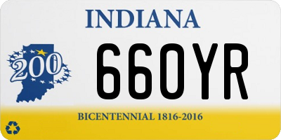 IN license plate 660YR