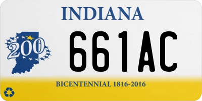 IN license plate 661AC