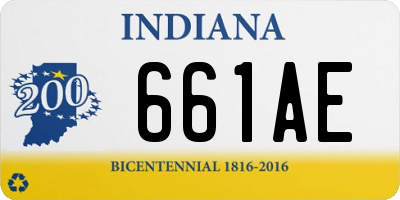 IN license plate 661AE