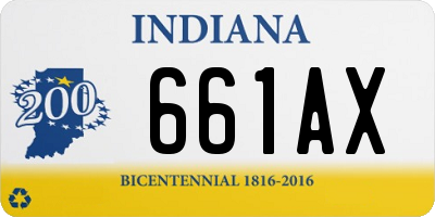 IN license plate 661AX