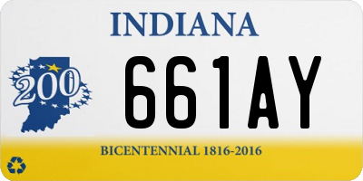 IN license plate 661AY