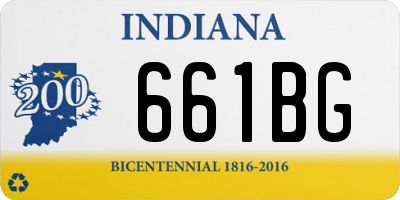 IN license plate 661BG