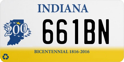 IN license plate 661BN