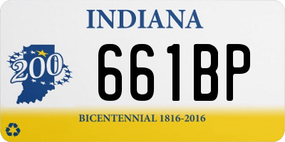 IN license plate 661BP