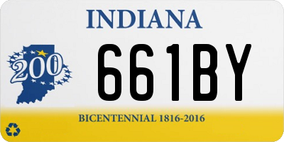 IN license plate 661BY