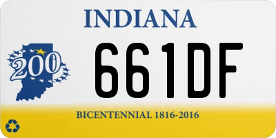 IN license plate 661DF