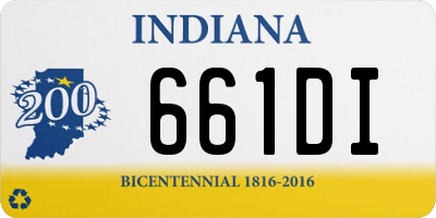 IN license plate 661DI