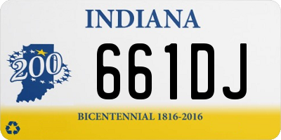 IN license plate 661DJ