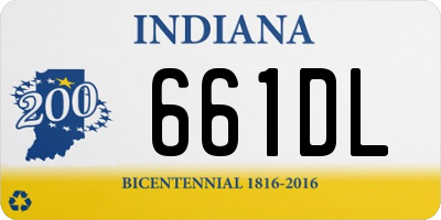 IN license plate 661DL