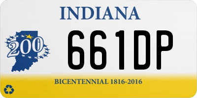 IN license plate 661DP