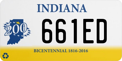 IN license plate 661ED