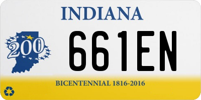 IN license plate 661EN