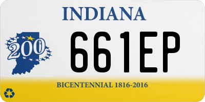 IN license plate 661EP