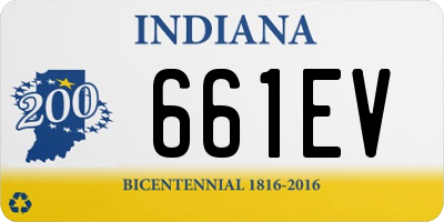 IN license plate 661EV