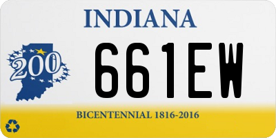 IN license plate 661EW