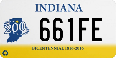 IN license plate 661FE