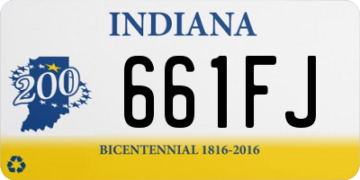 IN license plate 661FJ