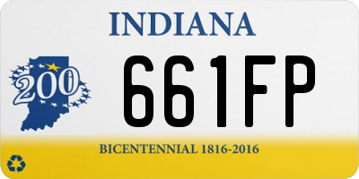 IN license plate 661FP