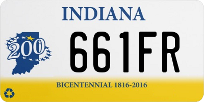 IN license plate 661FR