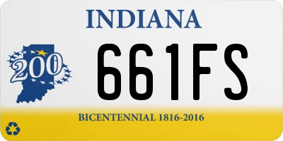 IN license plate 661FS