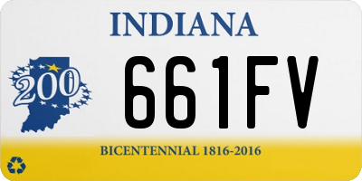 IN license plate 661FV