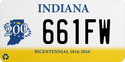 IN license plate 661FW