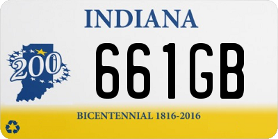 IN license plate 661GB
