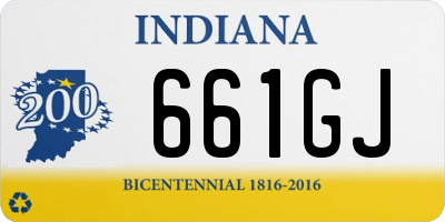 IN license plate 661GJ
