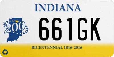 IN license plate 661GK