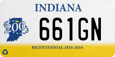 IN license plate 661GN