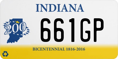 IN license plate 661GP