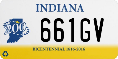 IN license plate 661GV
