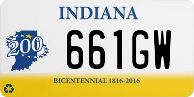 IN license plate 661GW
