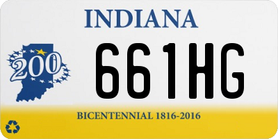 IN license plate 661HG