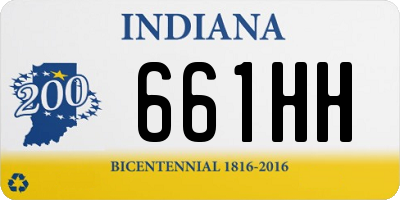 IN license plate 661HH