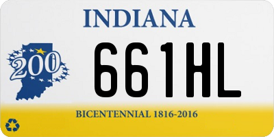 IN license plate 661HL