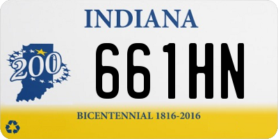 IN license plate 661HN