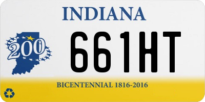 IN license plate 661HT
