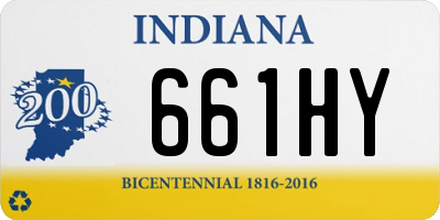 IN license plate 661HY