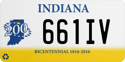 IN license plate 661IV