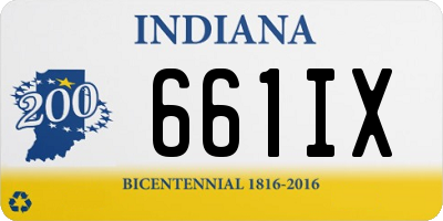 IN license plate 661IX