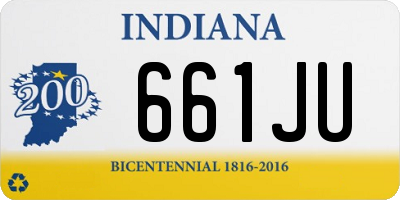 IN license plate 661JU