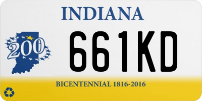 IN license plate 661KD