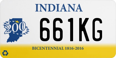 IN license plate 661KG