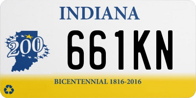 IN license plate 661KN