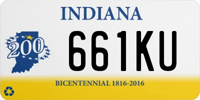 IN license plate 661KU