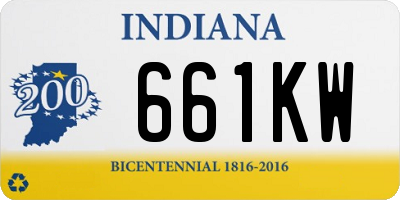 IN license plate 661KW