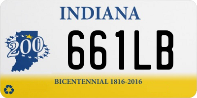 IN license plate 661LB